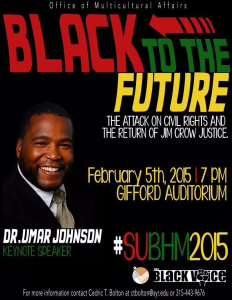 OMA presents Dr. Umar Johnson @ Gifford Auditorum, HBC | Syracuse | New York | United States