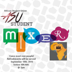 ASU Student Mixer @ Schine 304ABC | Syracuse | New York | United States