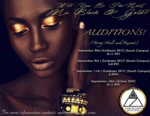 Ms. Black & Gold Audition @ Schine 304C | Syracuse | New York | United States