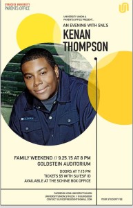 An Evening with SNL's Kenan Thompson @ Goldstein Auditorium | Syracuse | New York | United States